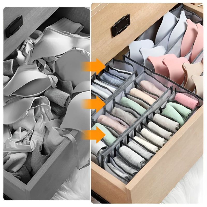 Organizador de roupas íntimas dobrável
